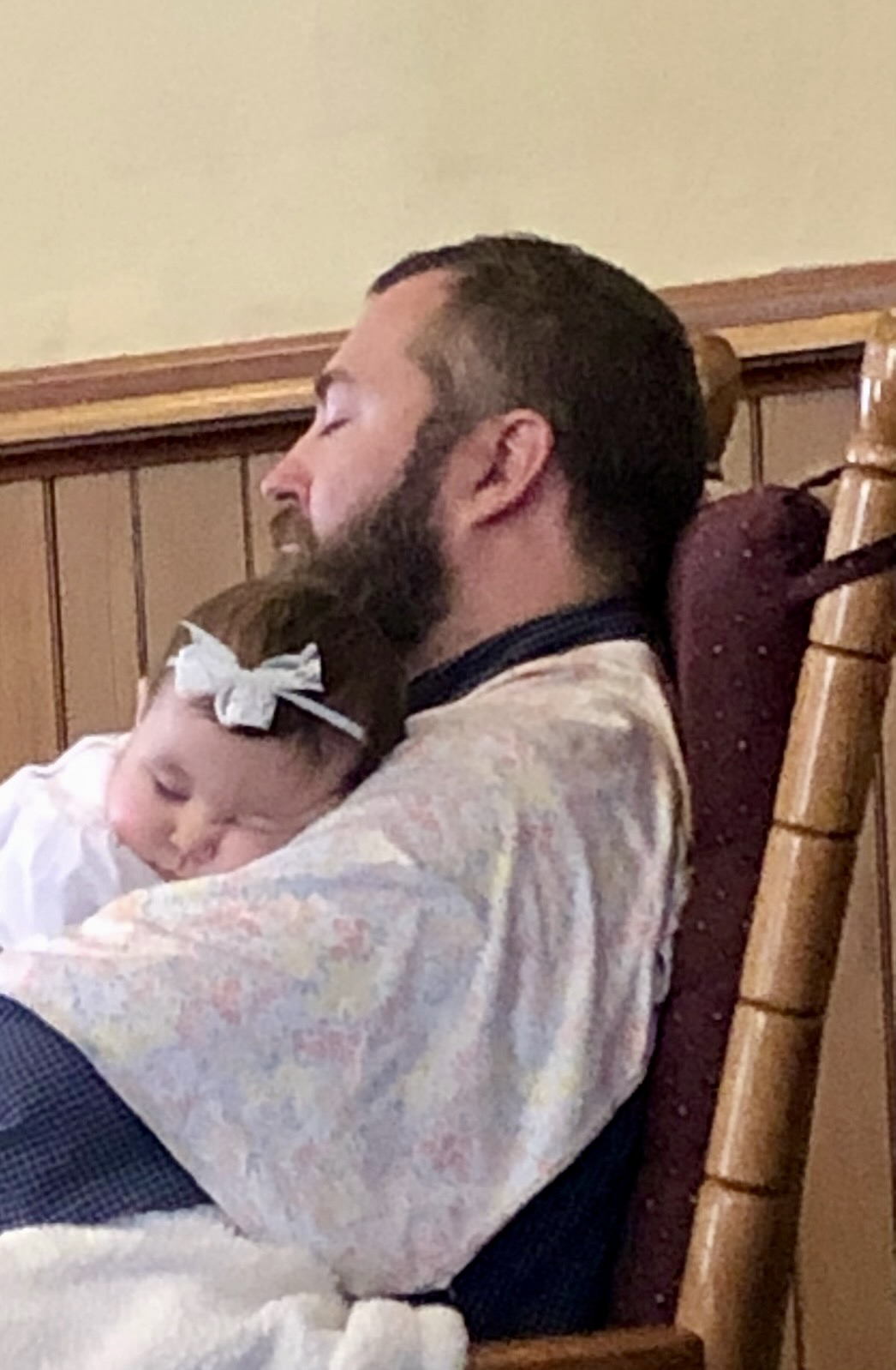 Napping during church